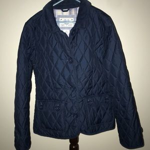 Gap girl’s quilted button front jacket